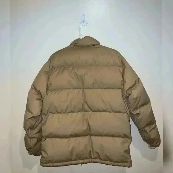Vintage 1970’s NorthFace Gorpcore Tan Down Puffer Coat - Picture 2 of 6